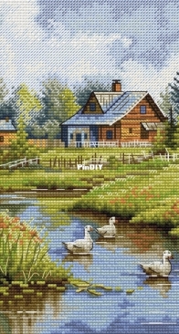 Stitch Boom - Summer in The Village - Square by Natalia Yurkevich SAGA