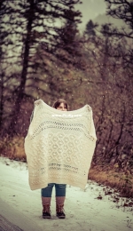 Snowbank Throw by Kalurah Hudson