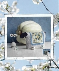 Cotton Pixels Sheep Quilt (3D Double Sided)