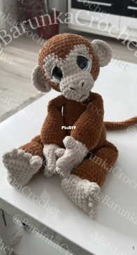 Barunka Crochet - Daniella - Monkey - Affe - Singe - Majom - Opica - English, German, French,Hungarian, Slovak