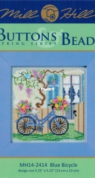 Mill Hill - Buttons & Beads Spring Series MH14-2414 Blue Bicycle XSD