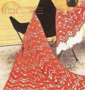 Old Time Crochet Magazine - Chevron Tweed Crochet Afghan - Free