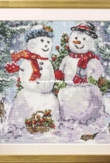 Holiday Romance - Snow Couple by Carol Thornton from Cross Stitch Gold 159 XSD