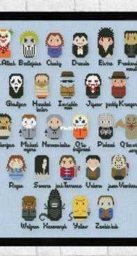 Cloudsfactory - Horror Movies Alphabet - Names PCS + XSD