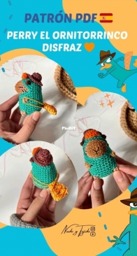Nudo y Tejido - Nyta - Perry the Platypus Capybara Costume - Perry el Ornitorrinco Disfraz Capibara - Spanish