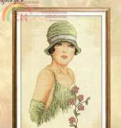 Lady in Green Hat from Galeria Broderia 06.2010 XSD