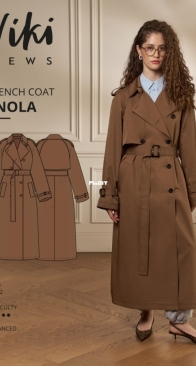 Viki Sews - Enola Trench Coat - Size 38