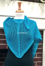 F928 Mesh Shawl by Plymouth Yarn Design Studio-Free