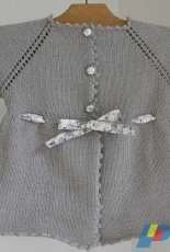 Sandrine et Compagnie-Perle de Rosée Cardigan by Sandrine Bianco-French-Free