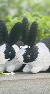 Crochet bunny couple