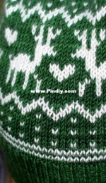 Donder and Blitzen Beanie by Amy Miller