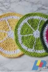 The Yarn and Hook - Marie Laura - Summer Fruits Potholders - Free
