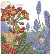 DMC BL789 Flower Fairies - The Grape Hyacinth and Polyanthus Fairies