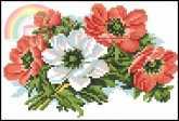Zolotoe runo B-013 Buttonhole with anemones xsd + pcs