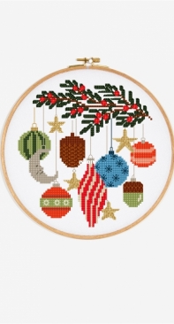 DMC - Christmas Baubles / Boules de Noël - Free