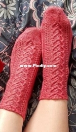 Comfort Zone Knits - Wioletta Bielecka - Heartbeat socks - Polish