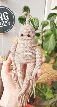 Rizhik toys - crochet mandrake - English