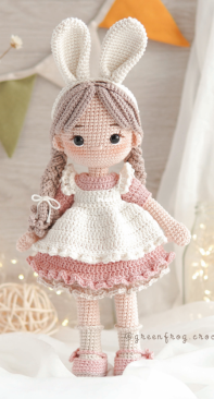 Green Frog Crochet - Thuy Anh - Đặng Thùy Anh - Rosie Doll