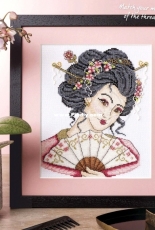 Spring Beauty Geisha by Shannon Wasilieff from Cross Stitch Crazy 251 XSD