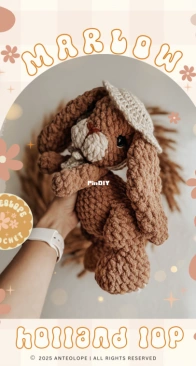 Antelope Crochet - Michelle Fernandez - Marlow the Holland Lop