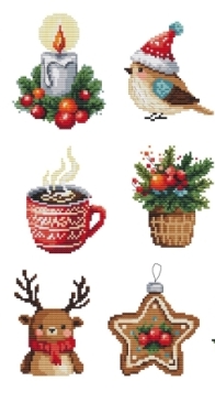 My Brave Stitch - Christmas Napkin Set by Hanna Levchuk