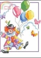 Vervaco 63.10 Clown with balloons pcs