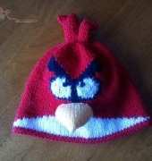 Red Angry Bird Hat by Sarah Russell/free