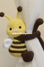 Bee toy, Window Tiebacks Holder