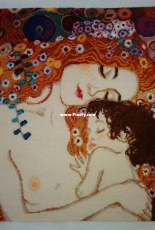 Riolis 916. Mothers love in the picture of G. Klimt