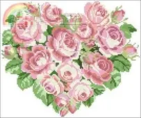 Ellen Maurer Stroh EMS 002 Heart of Roses in 7 colours XSD and PCS