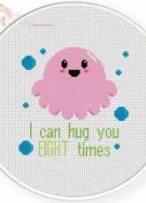 Daily Cross Stitch  - 8 Times Hug