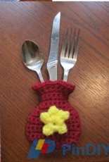 Scare Crow Original - Christine Lucas - Flower Pot Flatware Pouch - Free