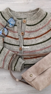 Livresque Cardigan by Espace Tricot-English, French-Free