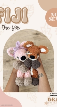 Bkay Crochet co - Brandi Martin - Fiji the Fox