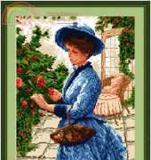 Megat 4078 - Lady Gathering the Flowers