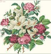 Burda E935 Lillies & Roses