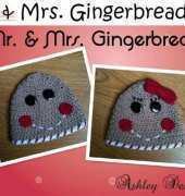 Ashley Designs-The Mr. Mrs. Gingerbread Beanie