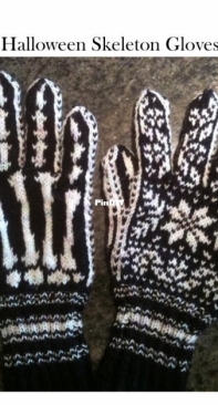 Halloween Skeleton Gloves by Dawn Kinsey - Free