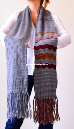 Christinas Winter Scarf by Christina Körber-Reith - English, German
