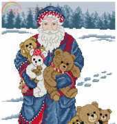 StitchWorld - Teddy Bear Santa