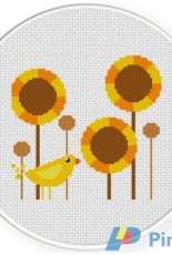 Daily Cross Stitch - Spring Bird