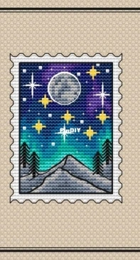 Sweet Annet - Northern Lights Stamp by Anna Kobylianska