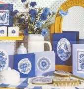 Blue & White China Cards by Sue Page from Cross Stitch Card Shop 21 XSD