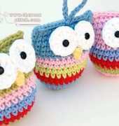 Hopscotch Lane - Crochet Owl Ornament Pattern - Free