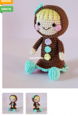 Hobbii Design - Super Cute Design - Jennifer Santos - Gingerbread Girl - Dutch - Free