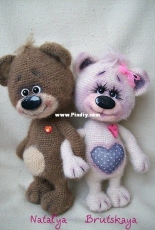 NIB - Natalya Brutskaya  - Valentines Bear - Russian - Free
