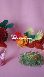 Ktoma - Tamara Krivobokova - Handsome Rooster and Beautiful Rooster - Ктома - Тамара Кривобокова - Петушиная Краса и Петух-Красавец - Russian