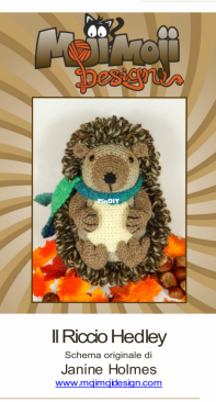 Moji Moji Design - Janine Holmes - Hedley the Hedgehog - Il Riccio Hedley - Italian - Translated