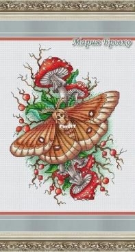 Death`s head Hawkmoth and fly agaric by Maria Brovko XSD