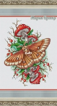 Death`s head Hawkmoth and fly agaric by Maria Brovko XSD